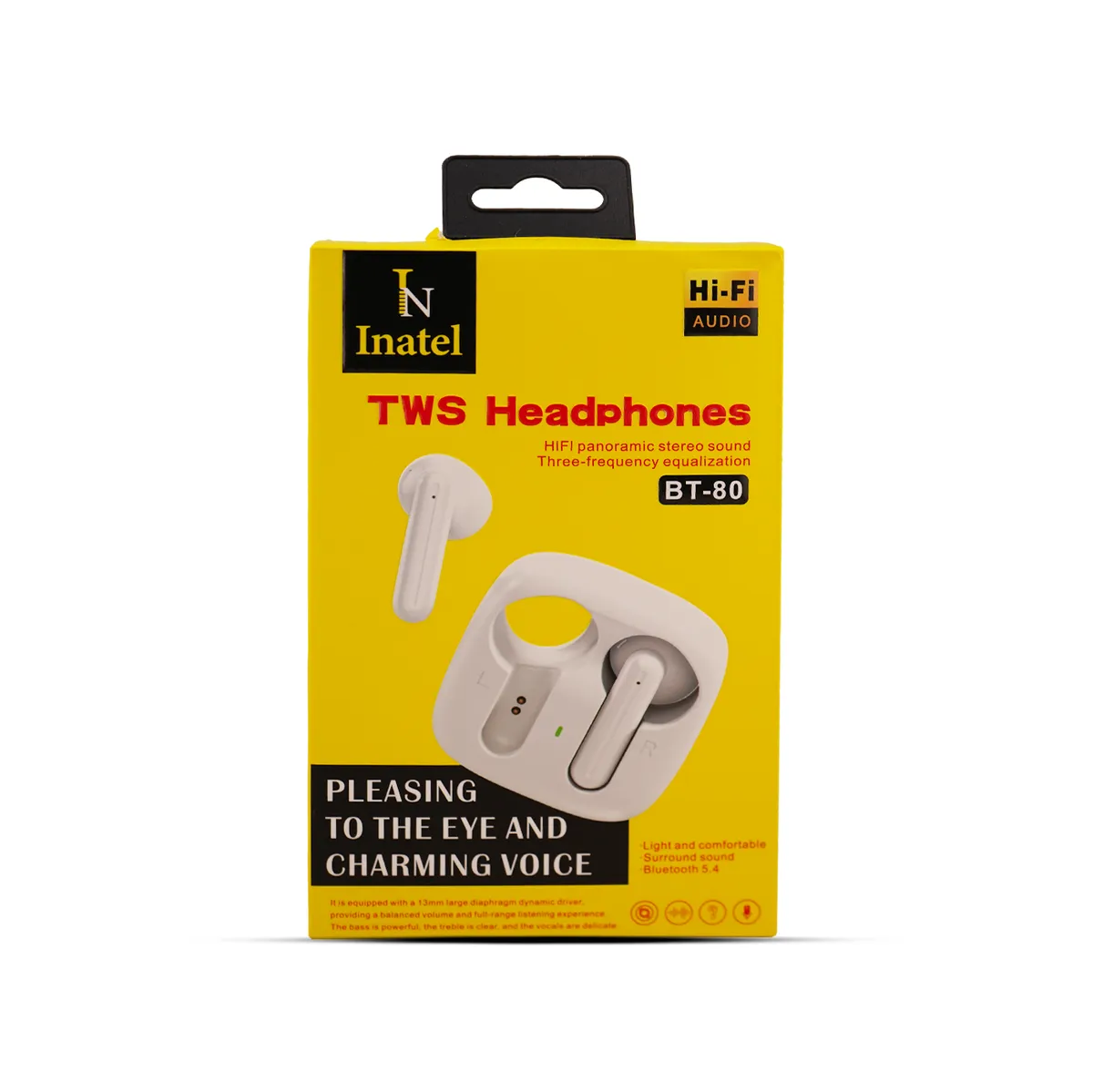 Écouteurs sans fil TWS BT-80 Bluetooth 5.4